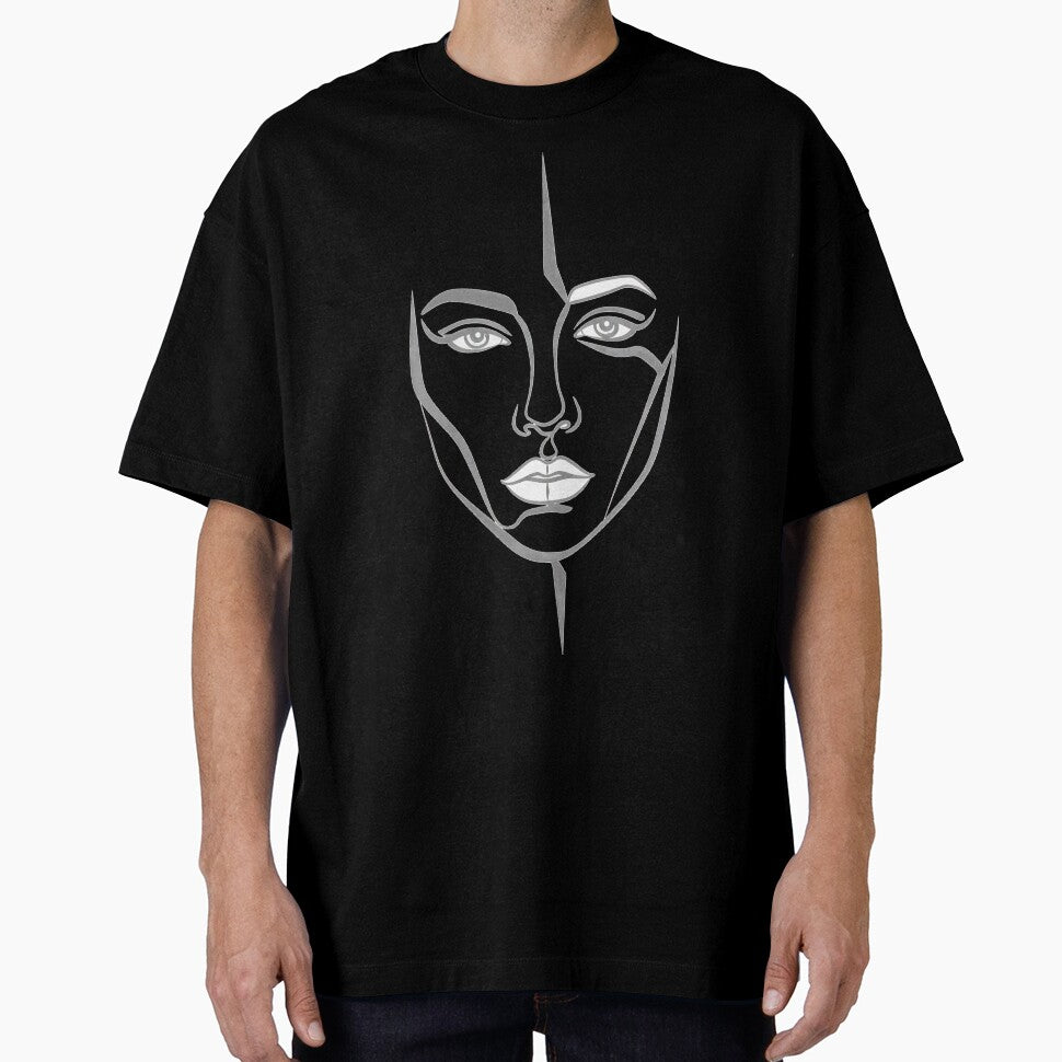 Minimalist Abstract Portrait Wht by UrbanPrts