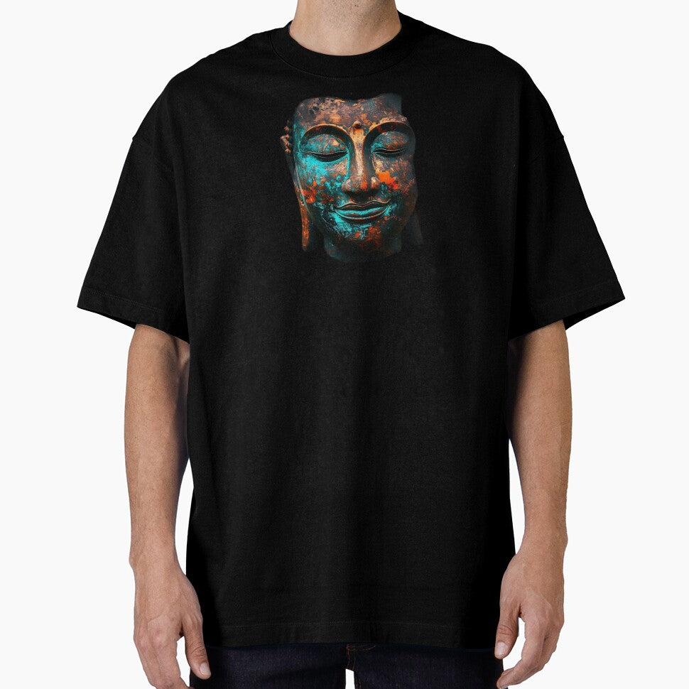 Boho Buddha Head Line Art – Spiritual Zen Yoga Meditation Design by Ganeshirt