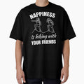 Happiness is hiking with your friends, awesome family squad or team hiking community quote sayings by NBSStore