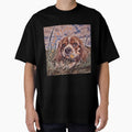 Cute Beagle dog in a Fall country field by LGMmugsdesign