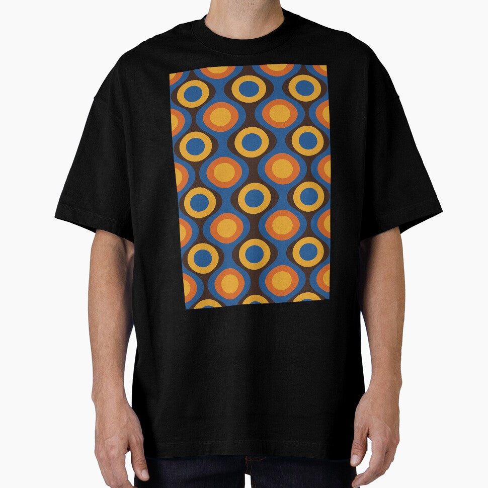 Retro 70s Geometric Circle Pattern by weirdfishes123