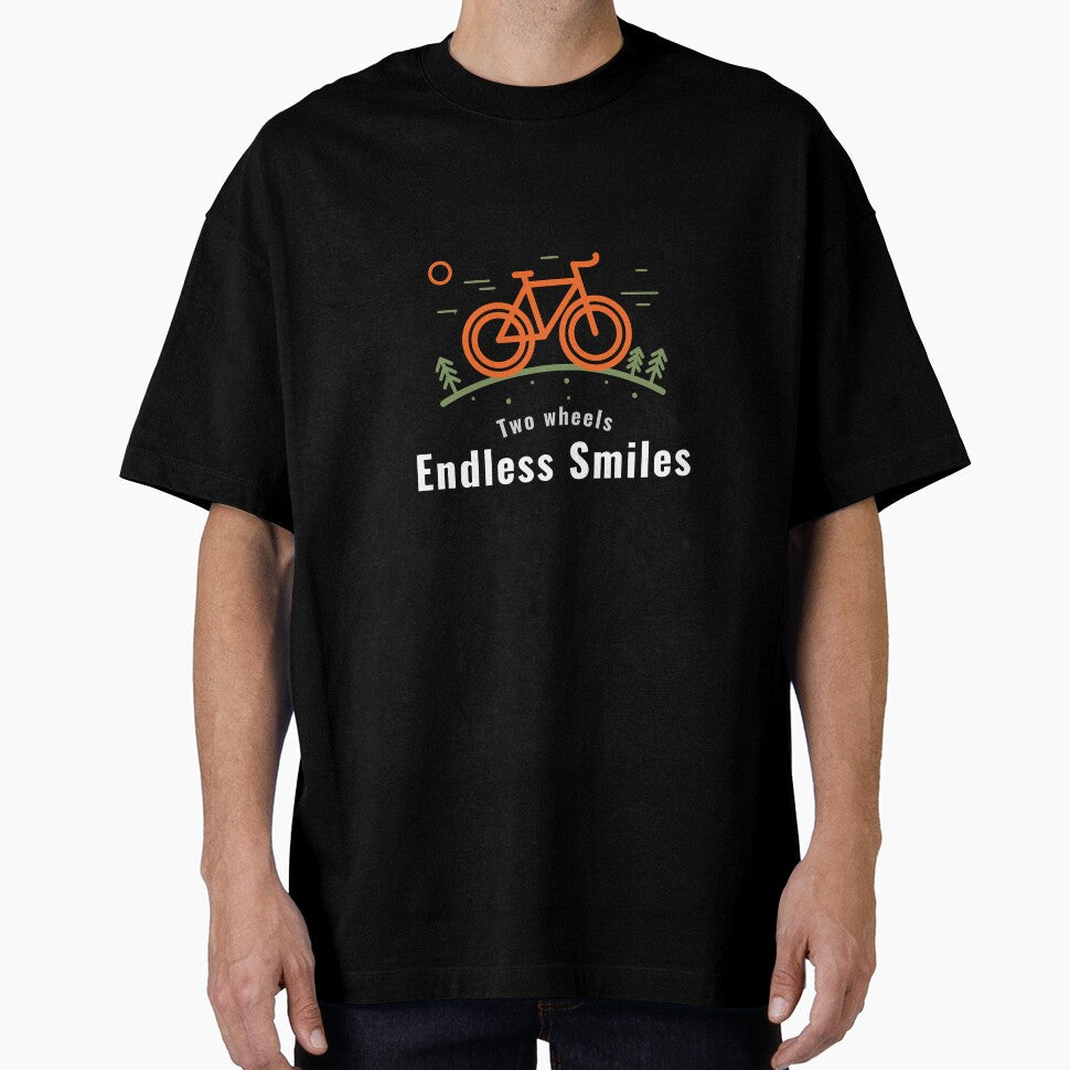 Two Wheels Endless Smiles Enjoy Cycling by FigTreeFactory