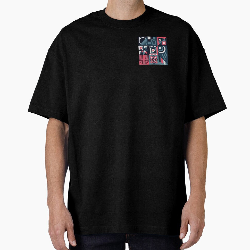 Mid century modern geometric pattern grey by vianahline