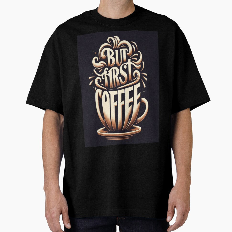 Steaming Cup: But First, Coffee by BB artwork