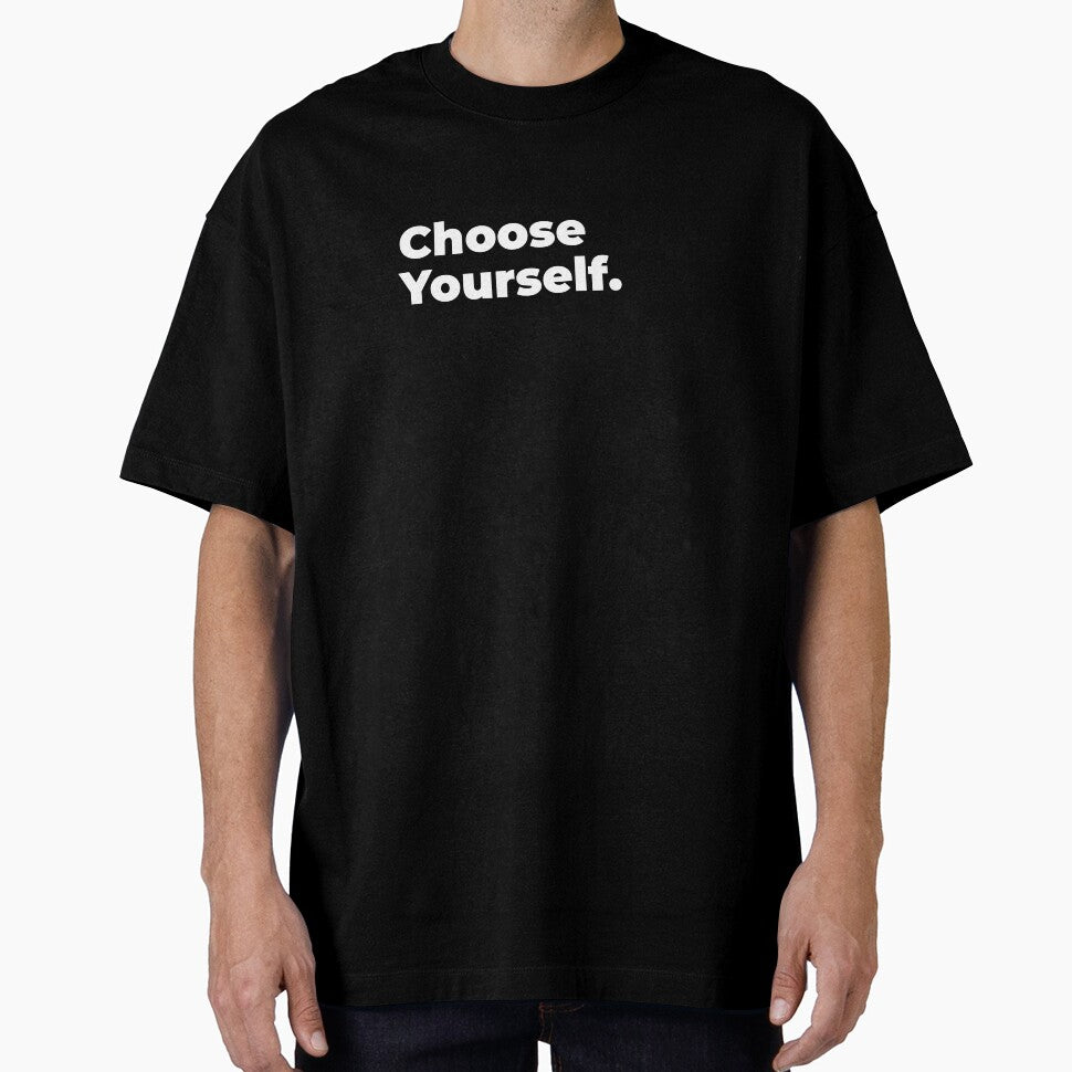 Minimalist Relatable Quote “Choose Yourself” Black Aesthetic Typography Design by diahsariw