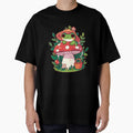 Frog on mushroom cute by GlobalDesigns-