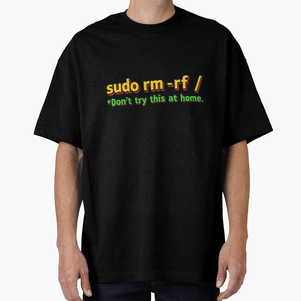 Linux Sysadmin Humor — Sudo rm -rf / Retro Typography Design for Programmers by Colorful-Garden