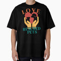Love Rescued Pets Dog Cat Retro Vintage by facePale