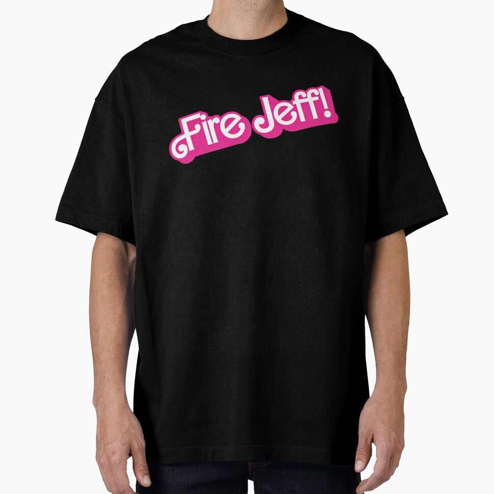 Fire Jeff Funny Bold Pink Quote Graphic by margamPagenberg
