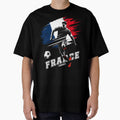 Football Soccer France French Flag Banner Player Silhouette by Infinitee8hirts Unisex , , , Long Sleeve Tee