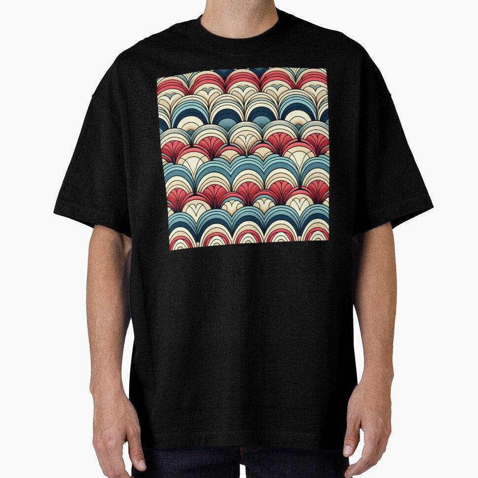 Retro Vintage Geometric Abstract Art 70s & 80s Color Palette by RadiantFoxTees