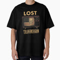 Lost Transmission – Retro TV Static American Skull Flag Streetwear by Dhenin Studio