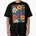 Vibrant Modern Floral Pattern by SeamPix Unisex , , , Long Sleeve Tee