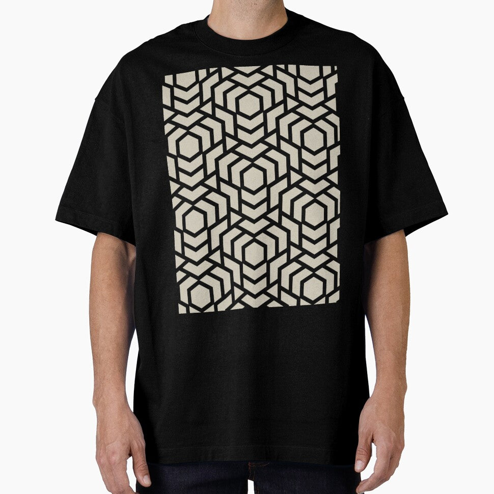 Black and Tan Tessellation Line Pattern 38 Pairs DE 2022 Popular Color Doric White DET641 by ColorOfTheYears