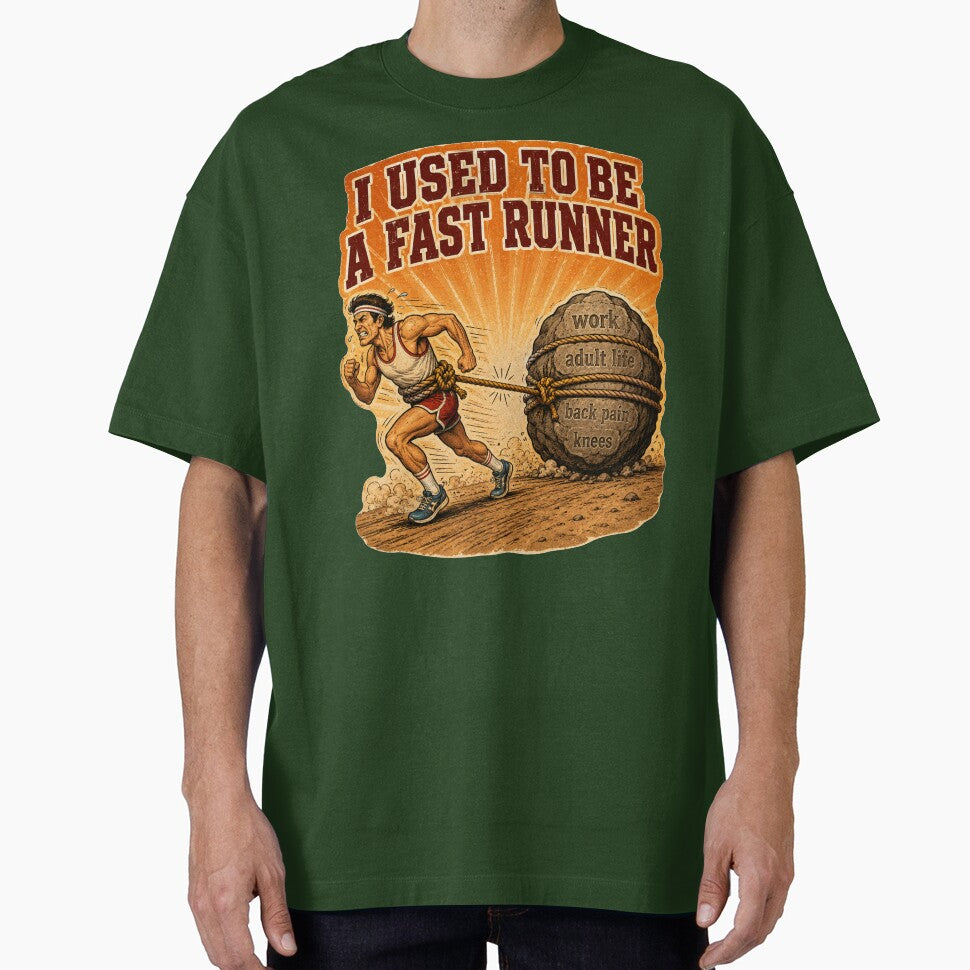I Used To Be A Fast Runner Funny Running Humor Retro Gift for Runners by Nightarel