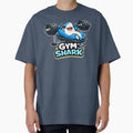 Gym Shark – Cute Kawaii Shark Bench Press Gym Sticker by les 3 cerises store