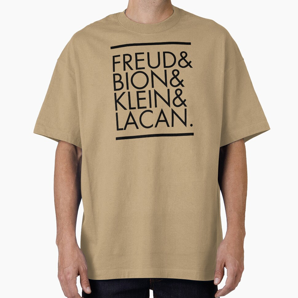 Freud & Bion & Klein & Lacan — Psychoanalysis Minimal Typography (Black) by didijuca