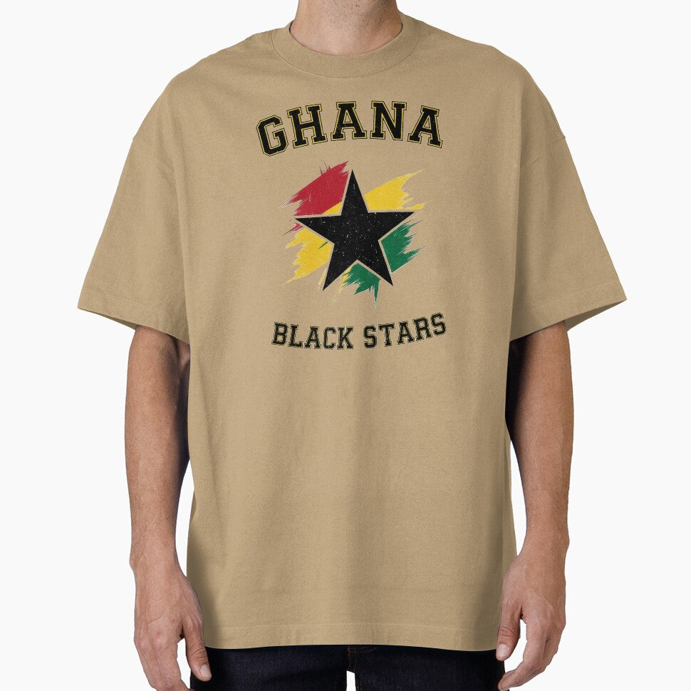 Ghana Soccer Black Star by Majorprint Unisex , , , Long Sleeve Tee