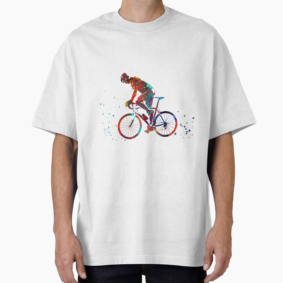 Road cycling, road cycling man, road bicycle, man cyclist by Rosaliartbook