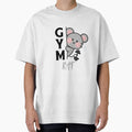 Cute Gym Rat – Funny Fitness Mouse Workout Gym Lover Design by Rebel Weave