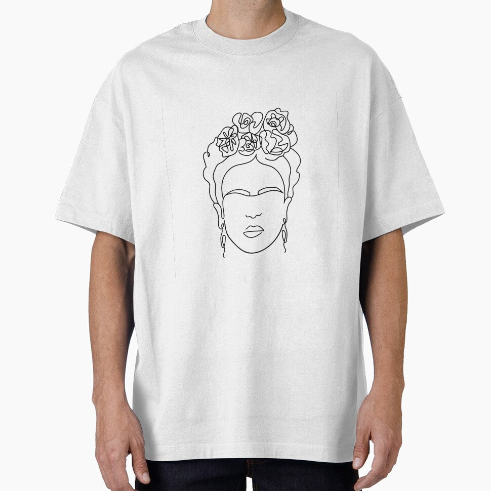 Frida Khalo Line Portrait by reaghanlesh