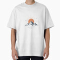 Minimalist Mountain Sunrise Travel Design - Wanderlust Adventure by VisualArtsOasis