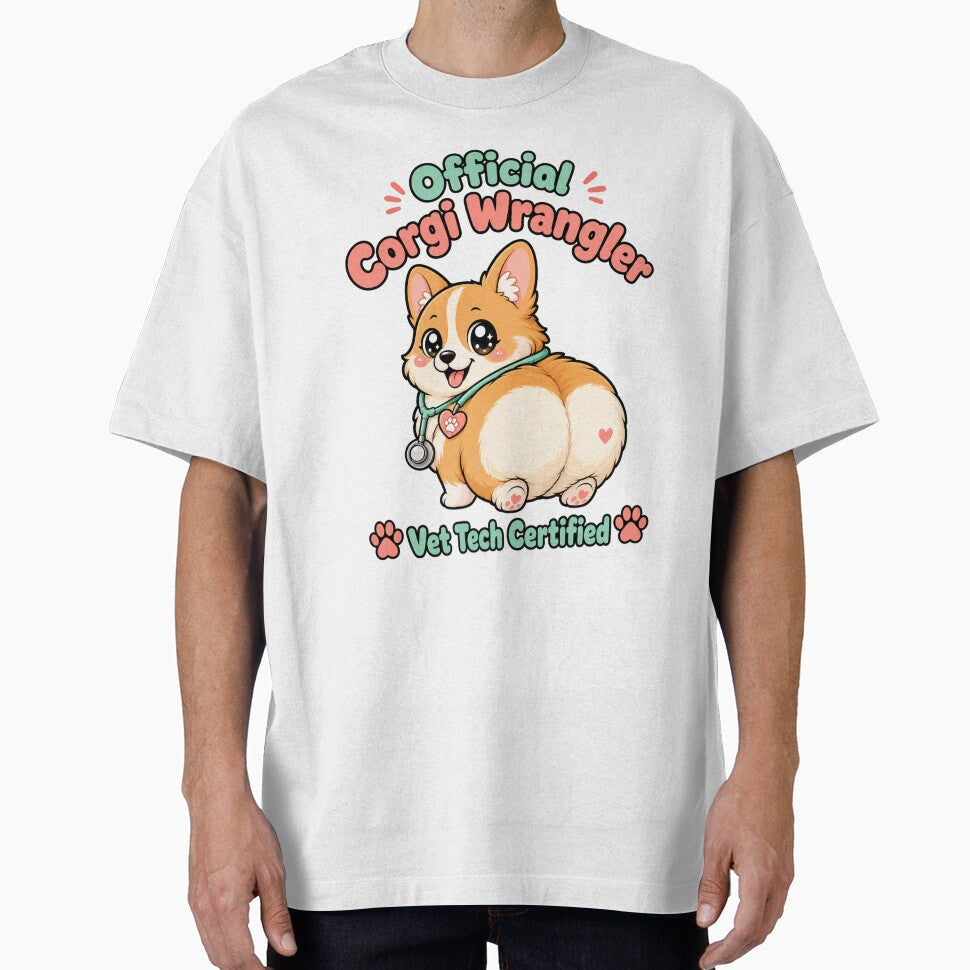 Corgi Vet Tech Certified Wrangler Funny by VisualArtsOasis