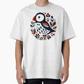Cute Patterned Puffin - Scandinavian Folk Art by heidiannemorris © by FOLK ART FUSION by heidiannemorris