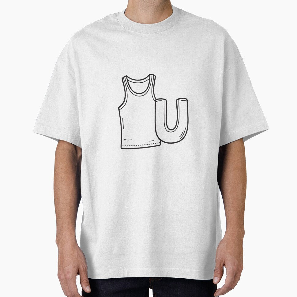 Letter U Beside Undershirt by rasagamastore