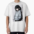 Fashion - Man in Blue Hood Up Streetwear Anime by AnimeShin Unisex , , , Long Sleeve Tee