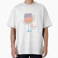 Rosé State of Mind | Rosé Wine Glass Illustration | Wine Lover Aesthetic | Summer Drink Design by luckyhue
