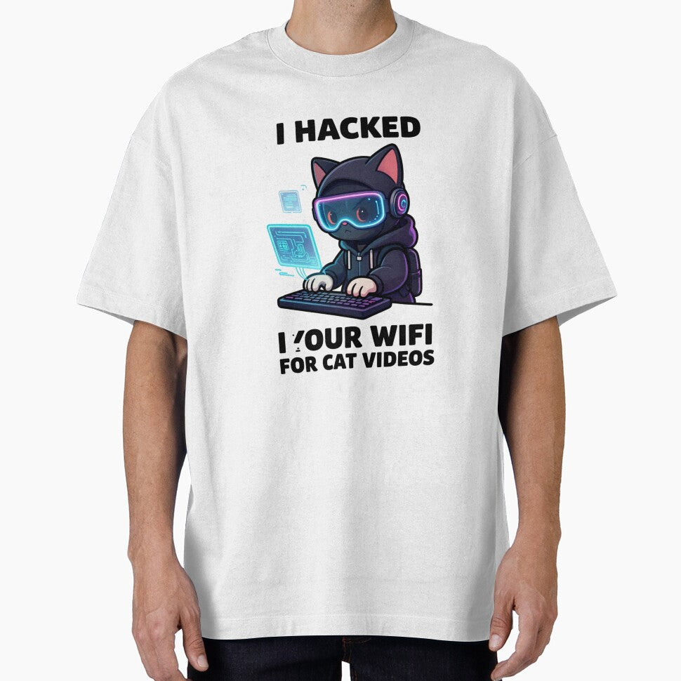Funny Hacker Cat - I Hacked Your Wifi For Cat Videos by GoldenPaw Society
