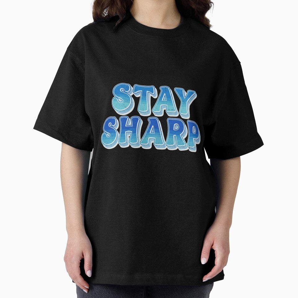 STAY SHARP Retro 70s Typography Vintage Motivational Quote by INNER WINNER YOU