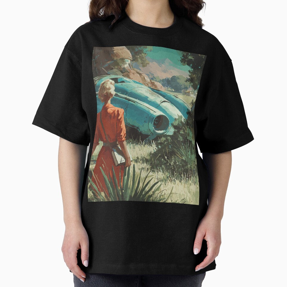 Discovery in the Desert - 50s Retrofuturism by bapupa