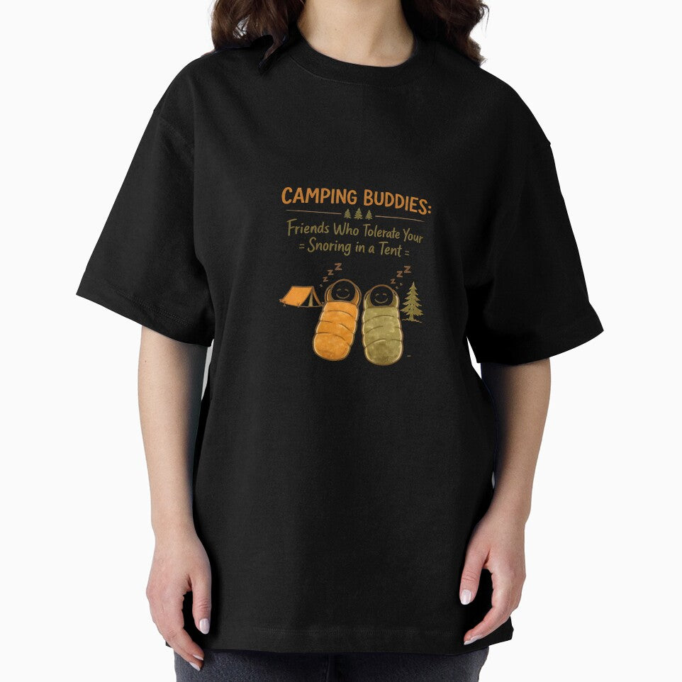 Camping Buddies Friends Who Tolerate Your Snoring Funny Friendship Gift Outdoor by Uniqueauraaprints