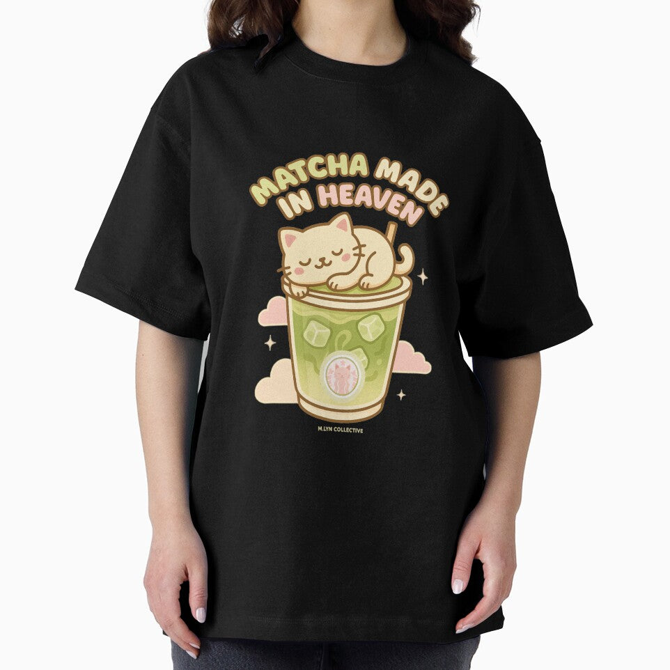 Matcha Made in Heaven – Sleeping Cat on Iced Matcha Cup by MLynCollective