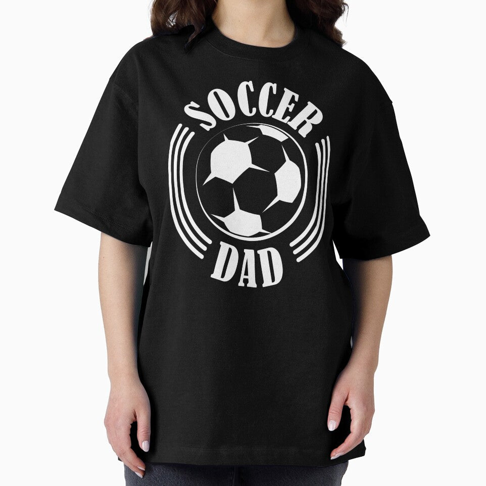 Copy of soccer dad father soccer ball graphic logo club by AndreMi Unisex , , , Long Sleeve Tee