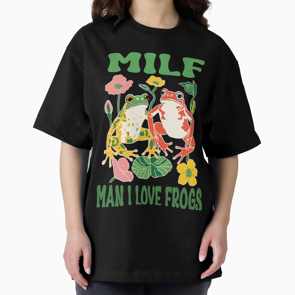 Frog Lover Cottagecore, Women MILF Man I Love Frogs by GirlGlowGraphic