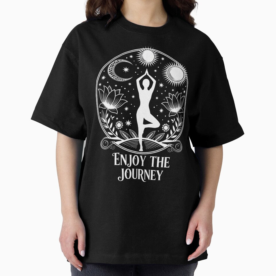 Enjoy The Journey Yoga Celestial Meditation Peace Vibes by LydiaShirley