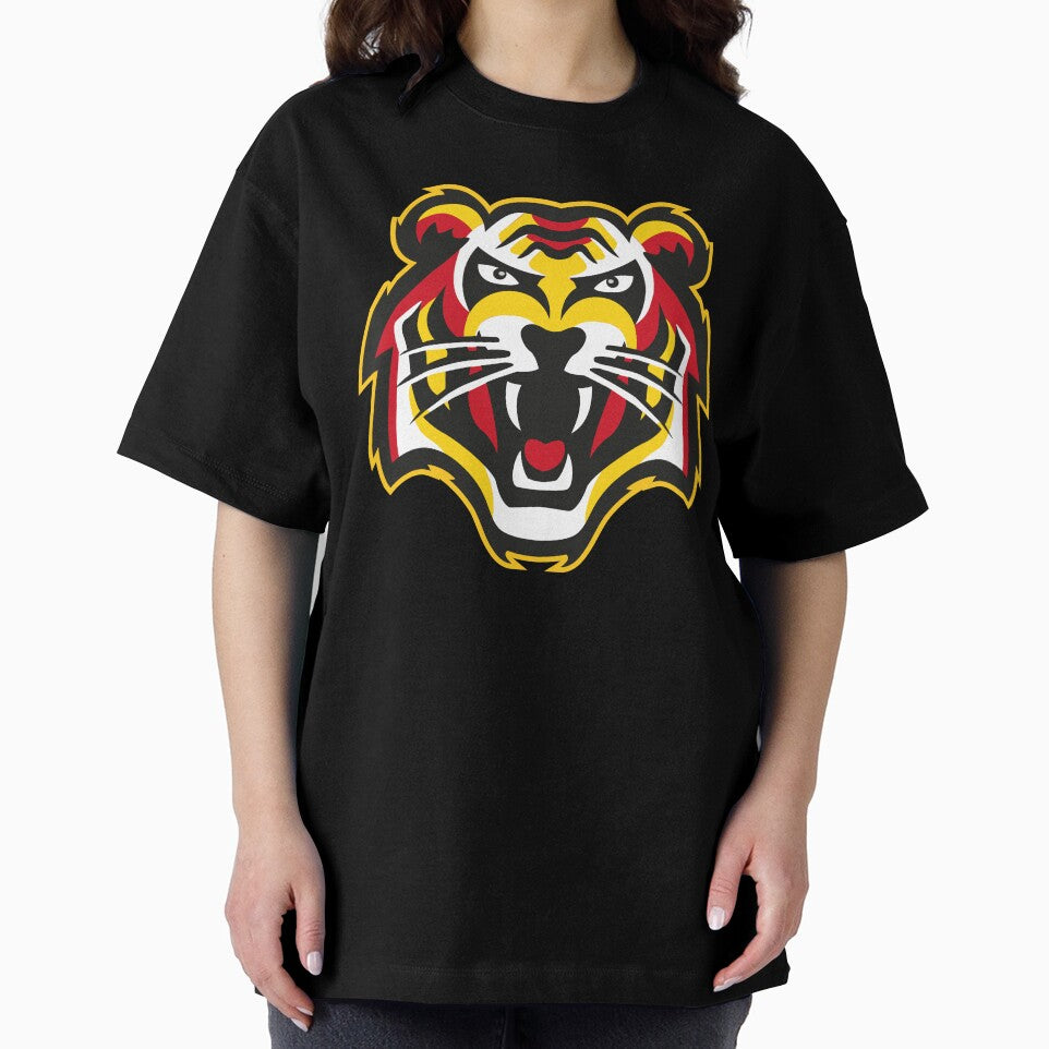 Roaring Tiger Face – Premium Streetwear Mascot by MerlinWear Unisex , , , Long Sleeve Tee