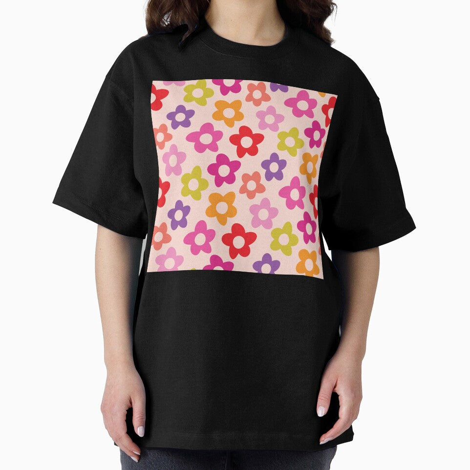 Groovy Rainbow Floral Pattern by newburyboutique