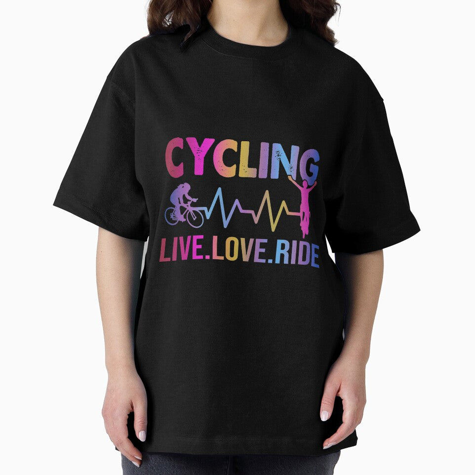 Cycling Live Love Art by JaskolArt