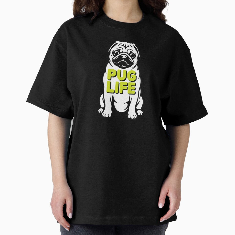 Vintage Mountain Pug Life Minimalist Vector Art by chattsuede