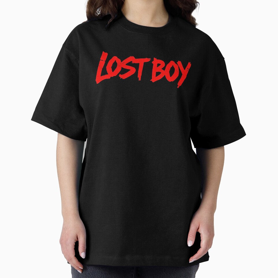 Lost Boy – Raw Red Typography with Rebellious Energy by PixelVibe782