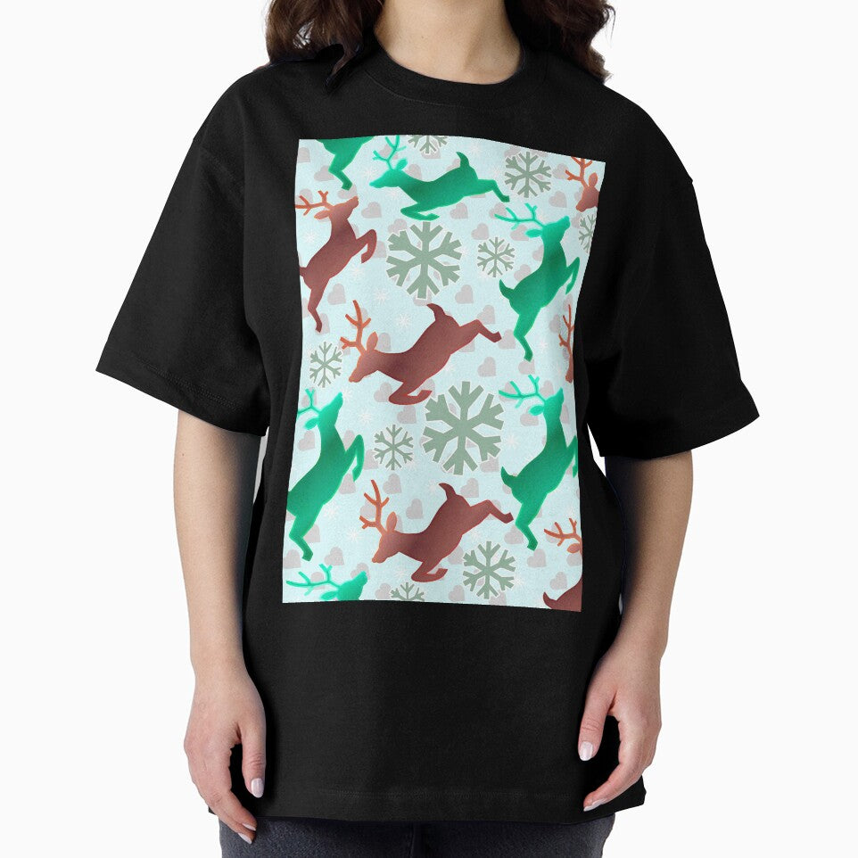 Festive Reindeer Christmas Pattern by HopeAndHustle