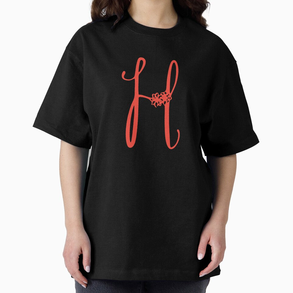 Floral Initial monogram H by Creative-draw