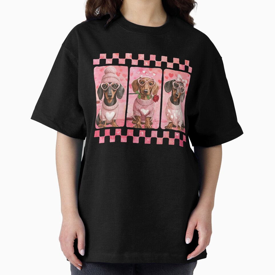 Retro Dachshund Valentine by Benjaminerickso