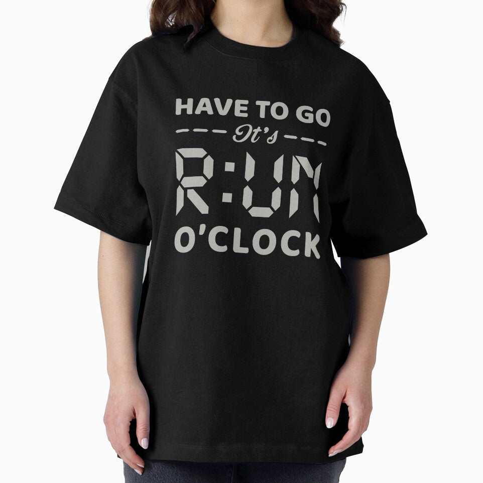 Have To Go It's RUN o'clock - Funny Running Quotes -  Marine Green, Army Green, Gray, White - Marathoner Gift, Runner's Gift, Running Gift by RaceRunnerz-