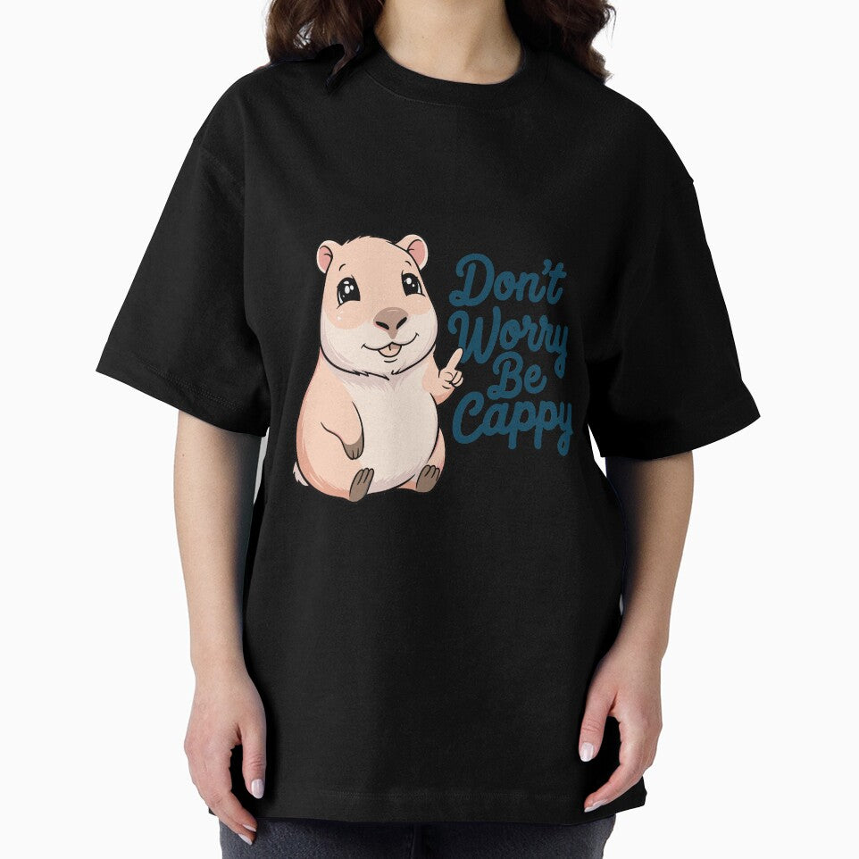 Cartoon Capybara Don't Worry Be Cappy by MaateoDesign