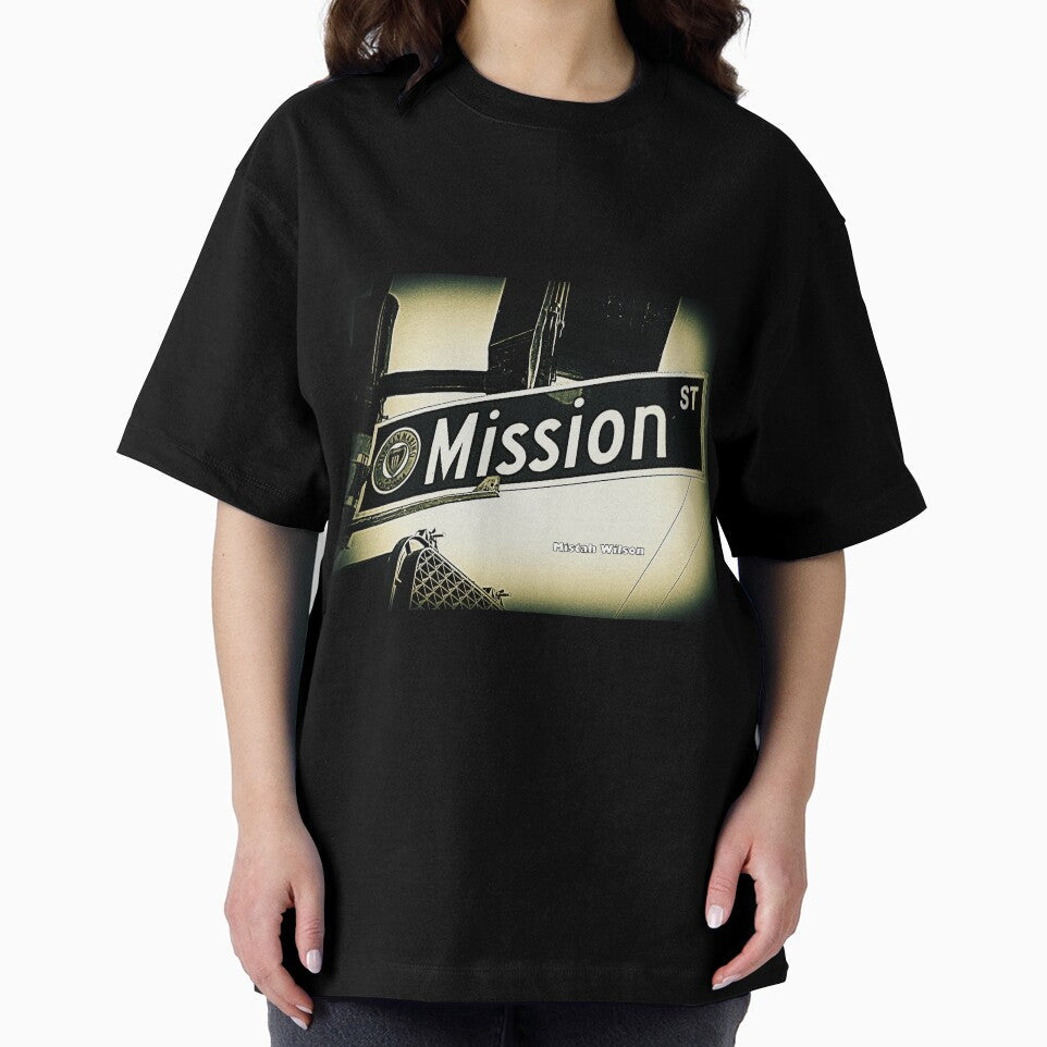 Mission Street, San Marino, CA by Mistah Wilson by The Street Sign Store Unisex , , , Long Sleeve Tee